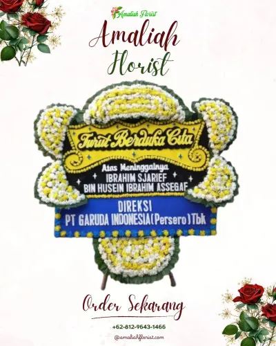 Papan Bunga Duka di Tlogomas