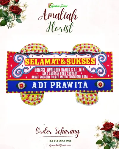 Karangan Bunga Ucapan Selamat di Tlogomas